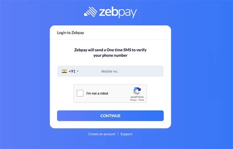Login to Your Zebpay Account .